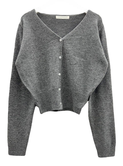 羊毛短款開衫 F4 