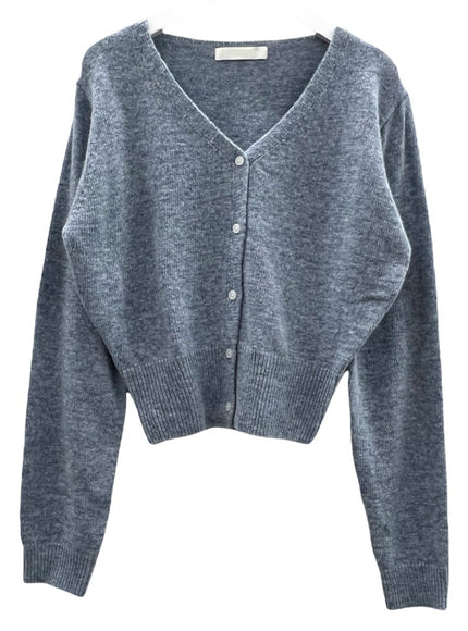 羊毛短款開衫 F4 