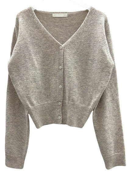 羊毛短款開衫 F4 