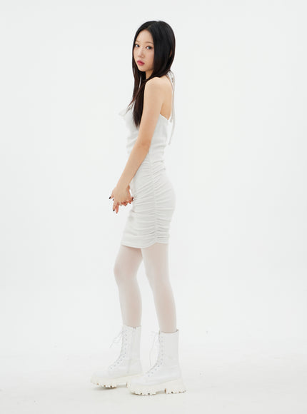 掛脖迷你連衣裙 K2302