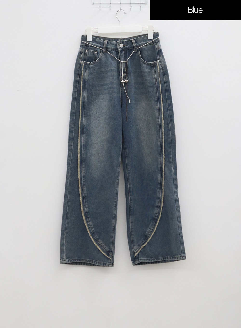 Fringe Wide Leg Jeans IA304