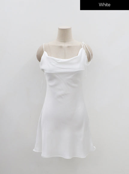 緞面內衣風格迷你連衣裙 IN08