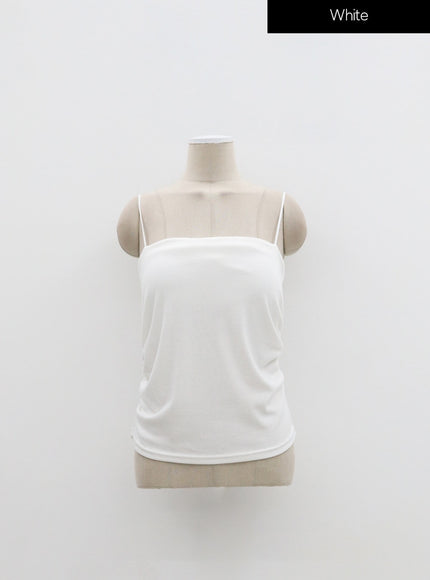 加側抽褶無袖上衣 IF317