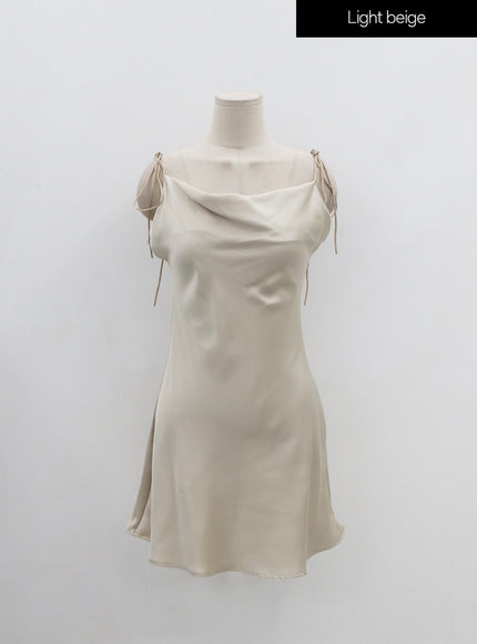 緞面內衣風格迷你連衣裙 IN08
