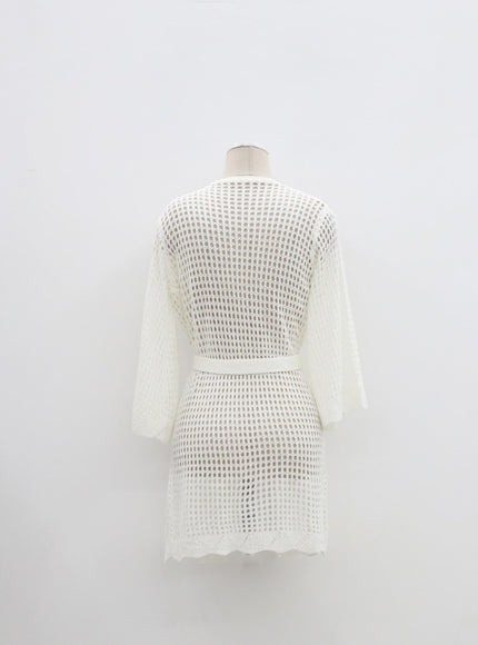 針織罩衫長袍 IN302