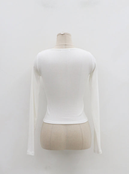 性感正面交叉繫帶短款上衣 IN22