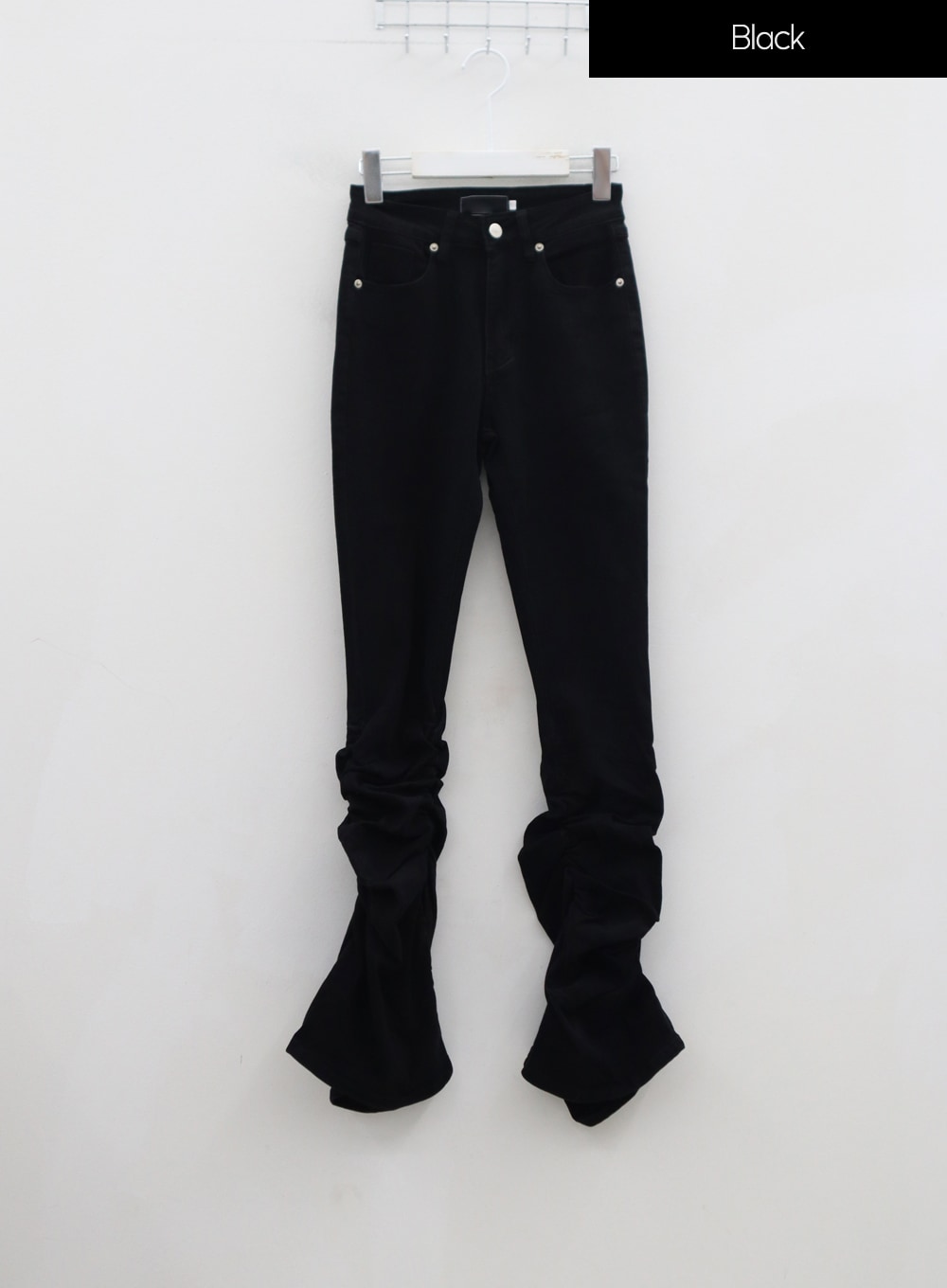 Shirring Detail Boot Cut Jeans IN25 - Lewkin
