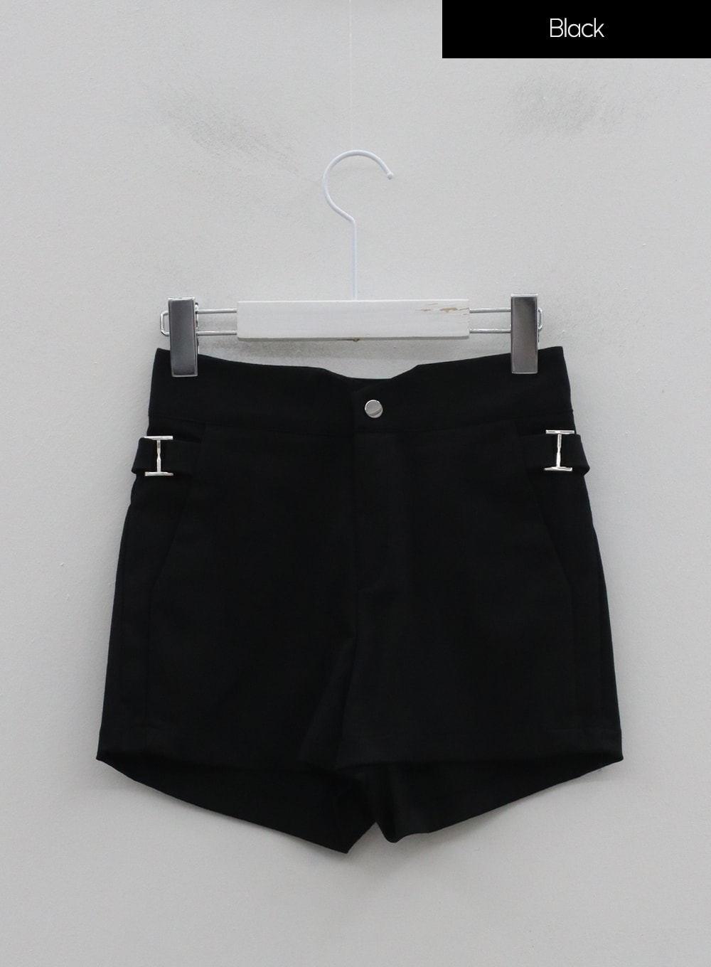 Side Belt Slit High Waist Short Pants IG18 - Lewkin