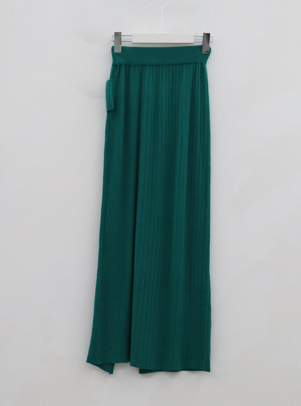 Bending Slit H-Line Long Skirt IS15