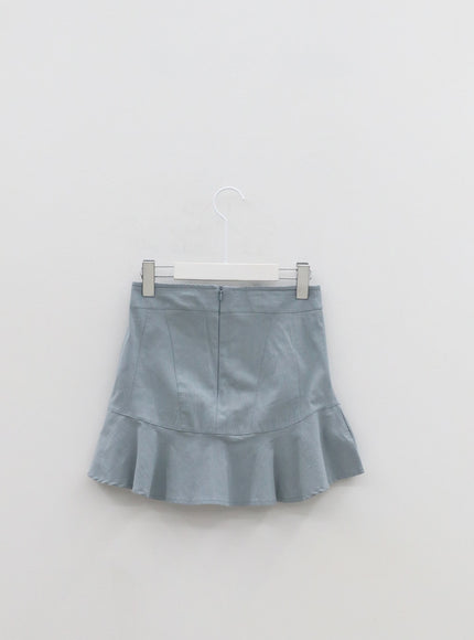 Simple Frill Mini Skirt IM327