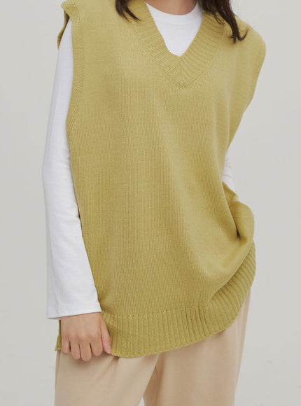 V領針織背心 Ff13 