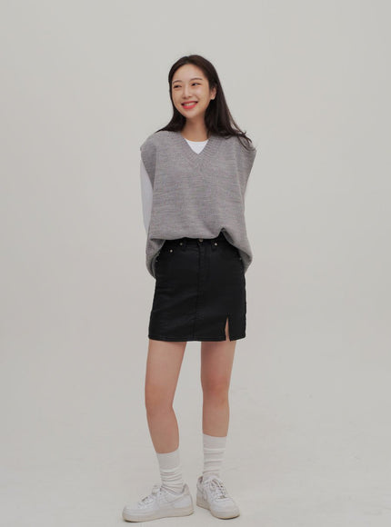 V領針織背心 Ff13 