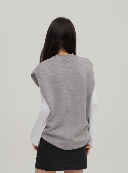 V領針織背心 Ff13 