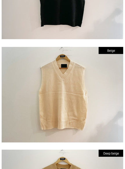 V領針織背心 Ff13 