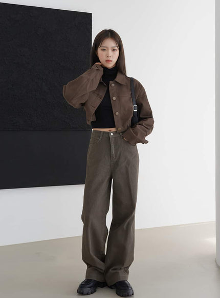 Cotton Wide Leg Pants (Fleece Lined available) F02