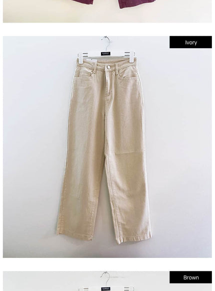 Cotton Wide Leg Pants (Fleece Lined available) F02