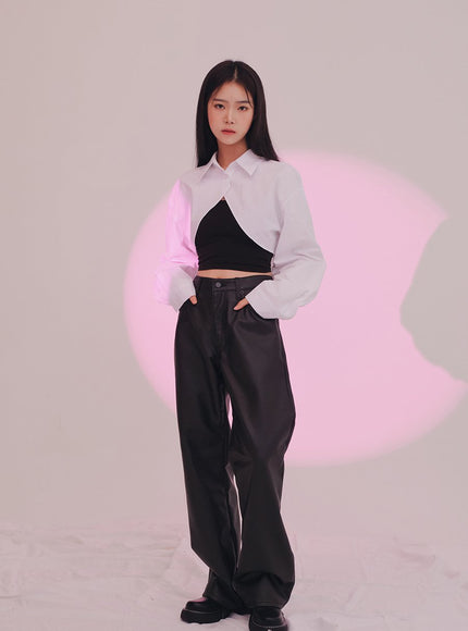 Cropped Shirt Shrug J24