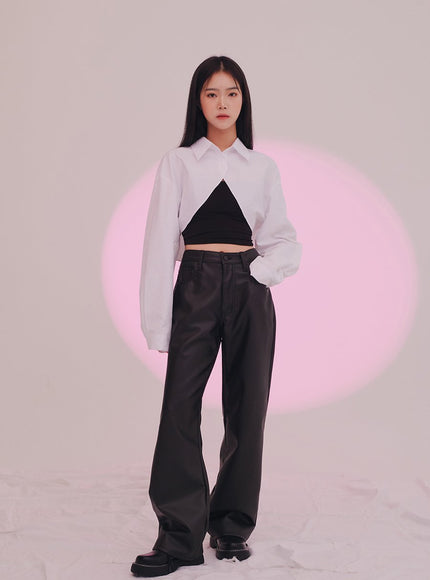 Cropped Shirt Shrug J24