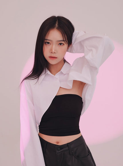 Cropped Shirt Shrug J24