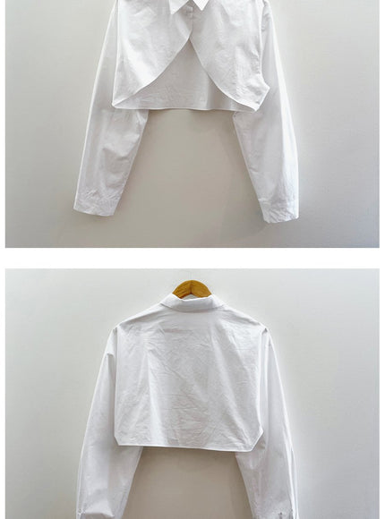 Cropped Shirt Shrug J24