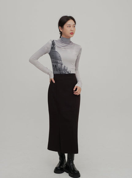 Maxi Skirt with Slit