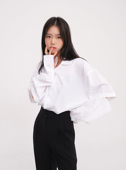 Elbow Cut Out Shirt J23