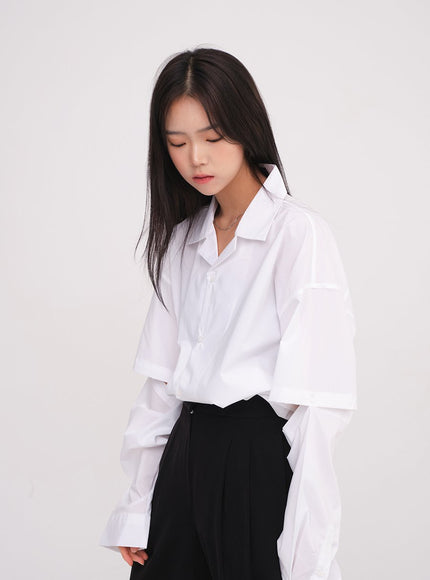 Elbow Cut Out Shirt J23