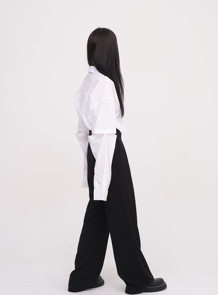 Elbow Cut Out Shirt J23