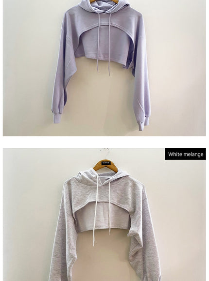 連帽衫波萊羅聳肩 F6 