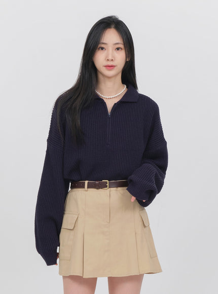 半拉鍊針織運動衫 OA01 