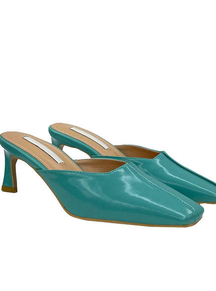 縫線細節高跟穆勒鞋 OY23