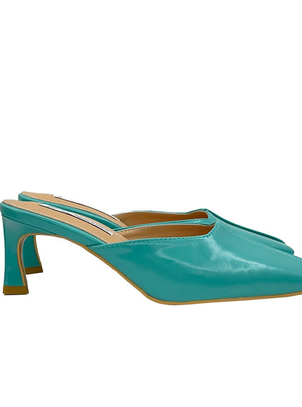 縫線細節高跟穆勒鞋 OY23