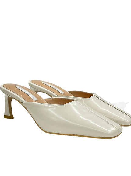 縫線細節高跟穆勒鞋 OY23