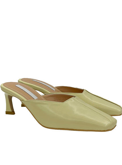 縫線細節高跟穆勒鞋 OY23