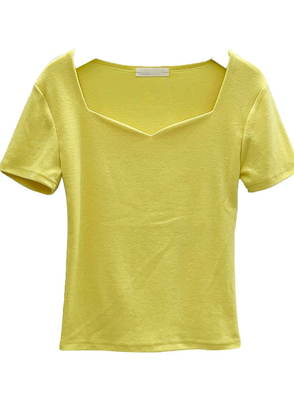 心形領短袖 T 卹 U1502 