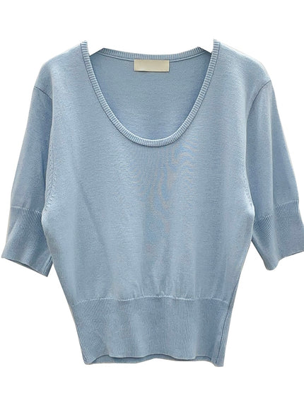 低圓領針織衫 U1502 