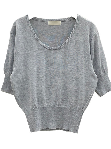 低圓領針織衫 U1502 