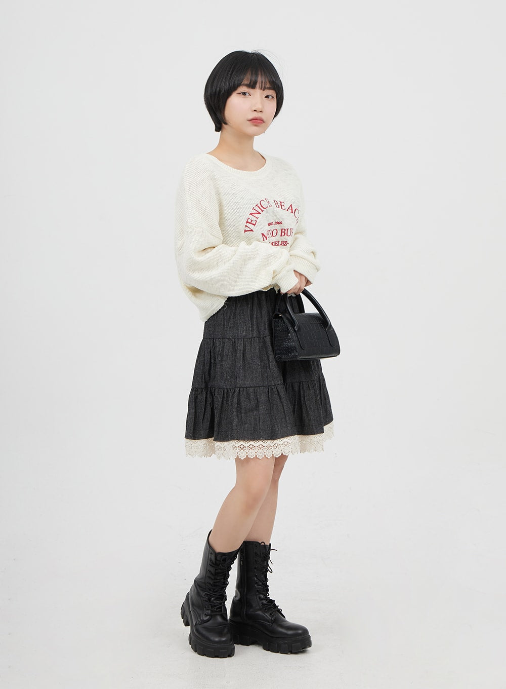 Lace Mini Skirt BM314