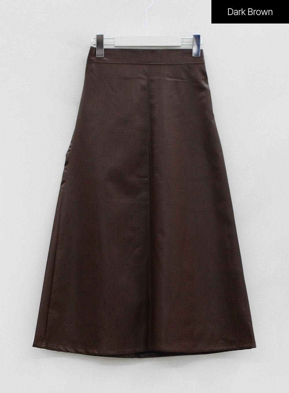 Faux Leather A Line Maxi Skirt OS22