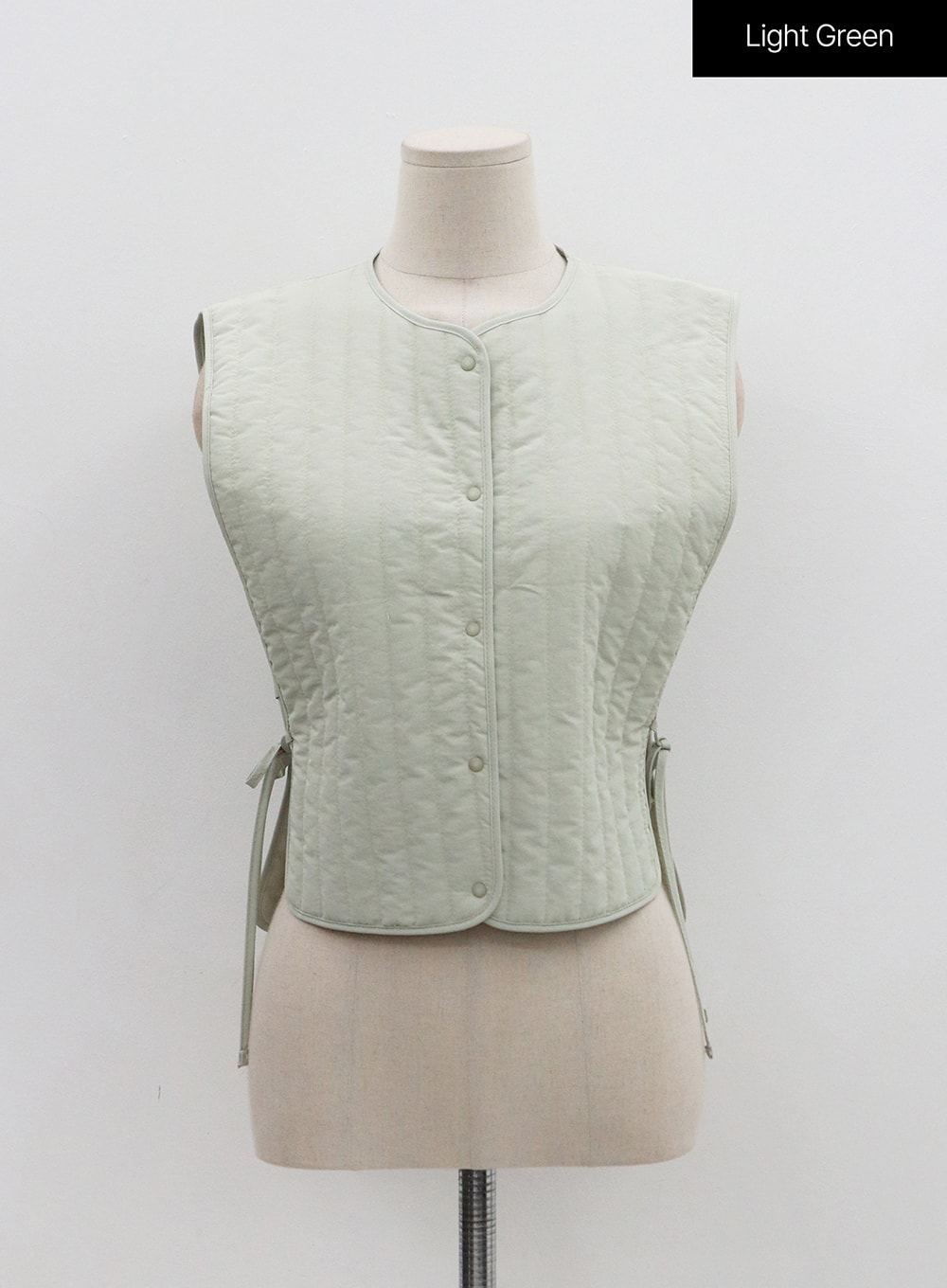 Side Tie Button Vest OO31