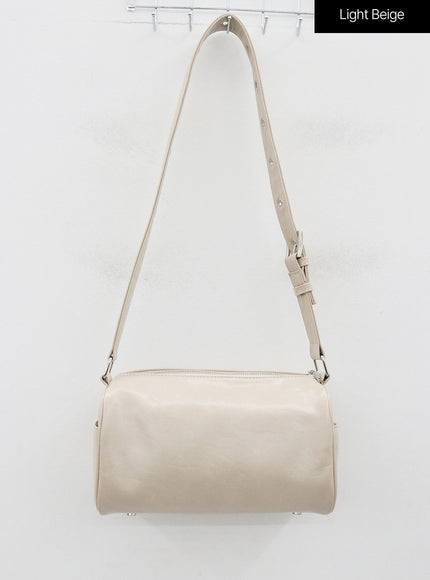 Zipper Square Shoulder Bag ON08