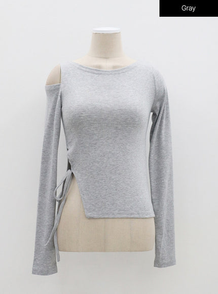 Cut Out Shoulder Top OF327