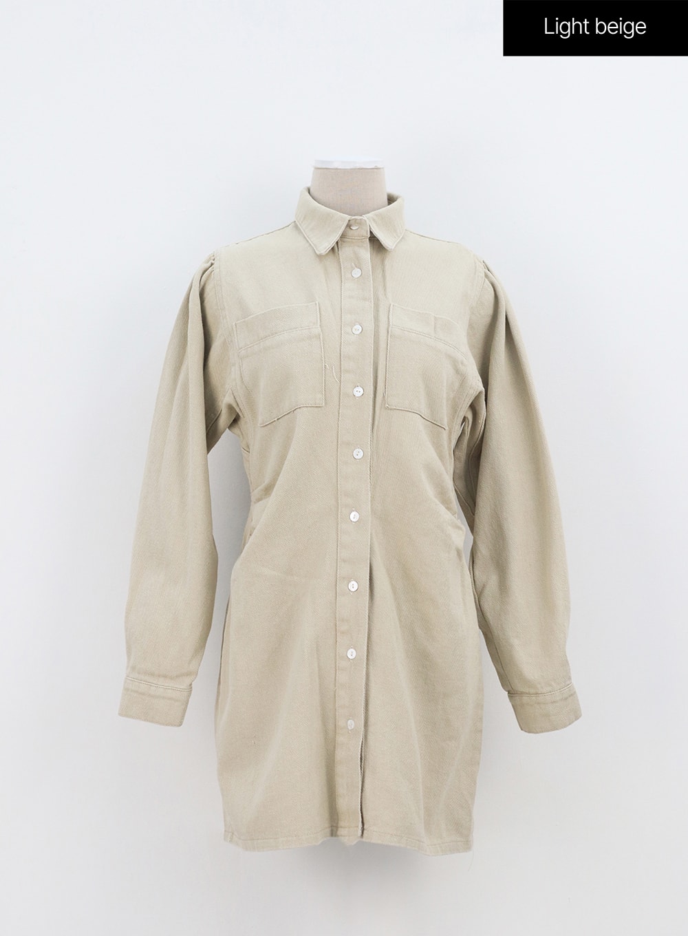 Cotton Mini Shirt Dress OA312