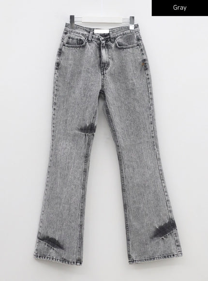 Grey Bootcut Jeans CM324