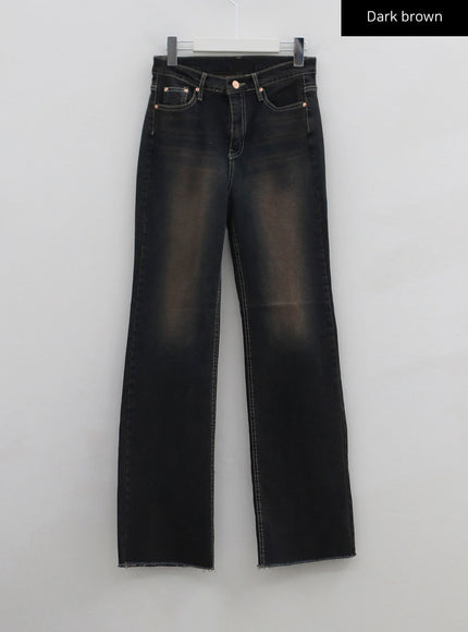 Basic Washed Bootcut Jeans CS07