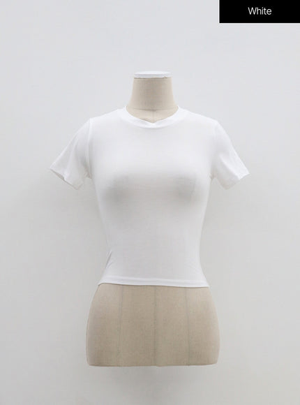 Slim Fit Crop Short Sleeve Tee BM304