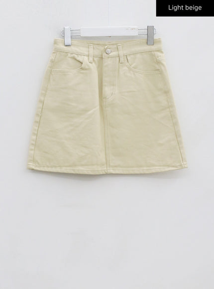 Faux Leather Miniskirt CG12
