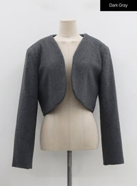 Wool bolero jacket
