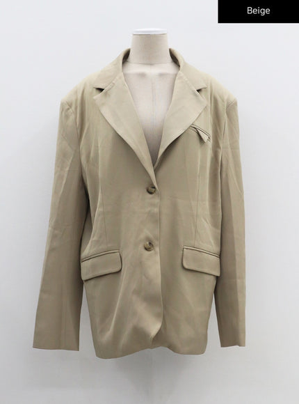 超大基本款夾克 CF306