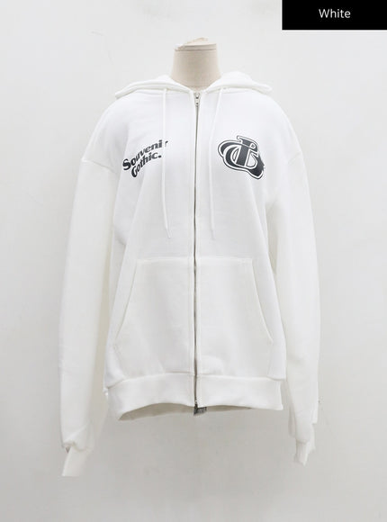 Graphic Zipper Hoodie Sweatshirt Unisex CD26